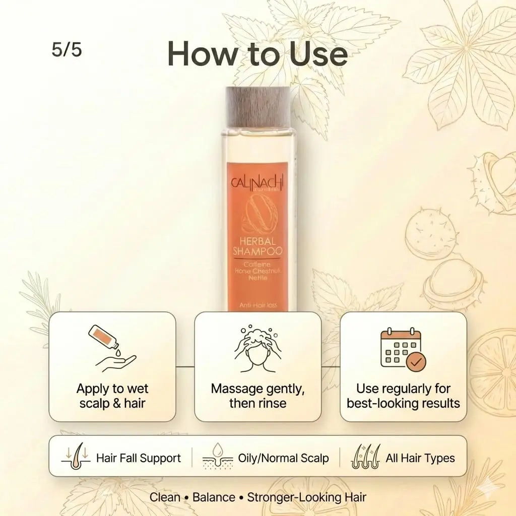 Professional Anti-Hair Loss Shampoo | Herbal & Sulfate-Free | 300 ml