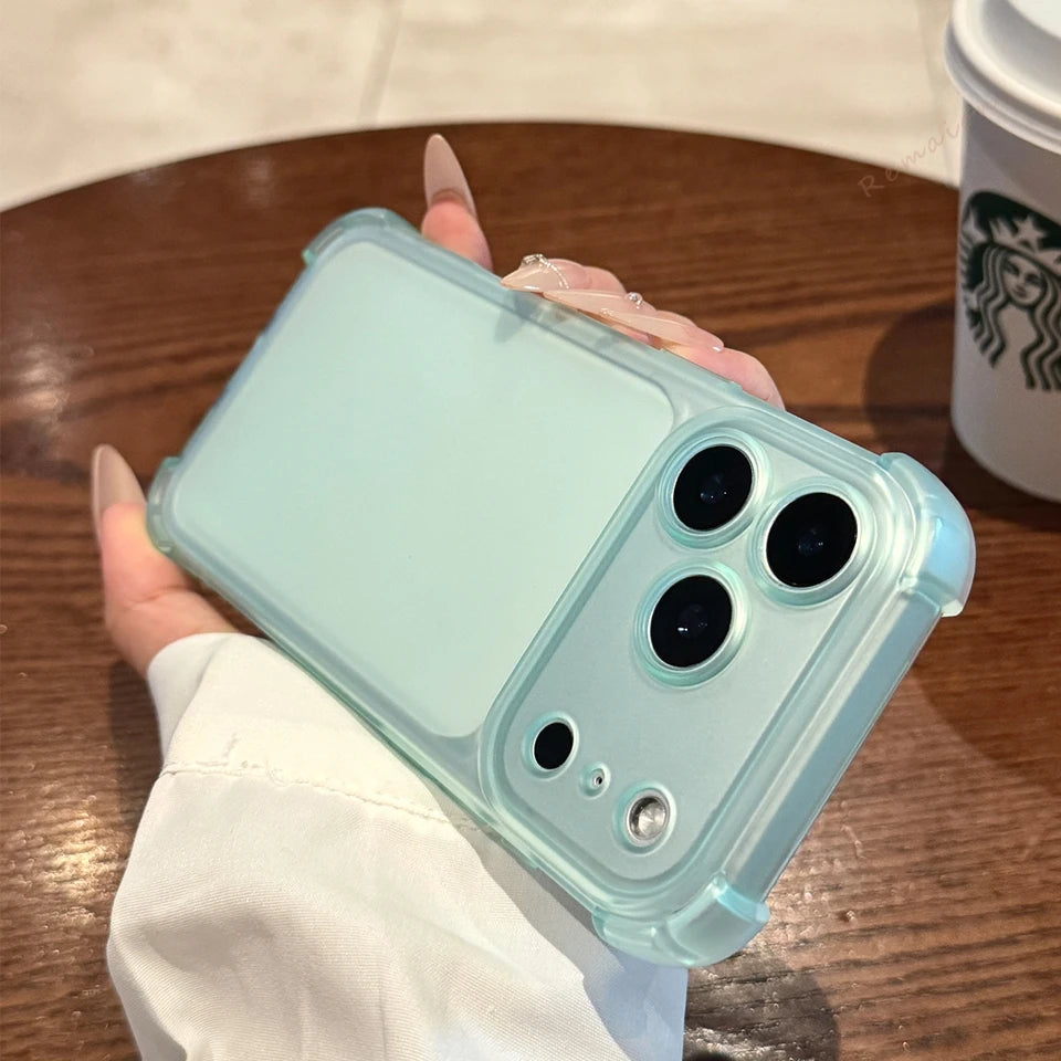 Cute Matte Clear Phone Case for iPhone 17 Air 16E 14 15 16 11 12 13 Pro Max Plus X XS MAX XR