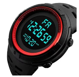 Men Digital Sports Watch Waterproof Casual Luminous Stopwatch Alarm Simple Army Watch for Running Climbing