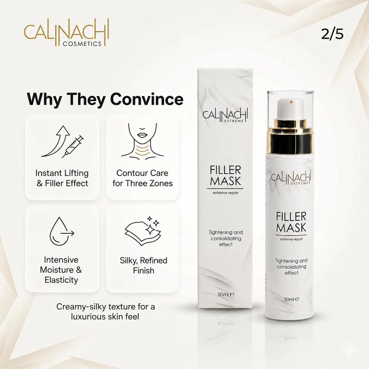 Professional Wrinkle-Filling & Plumping Face Mask | All Skin Types | 50 ml