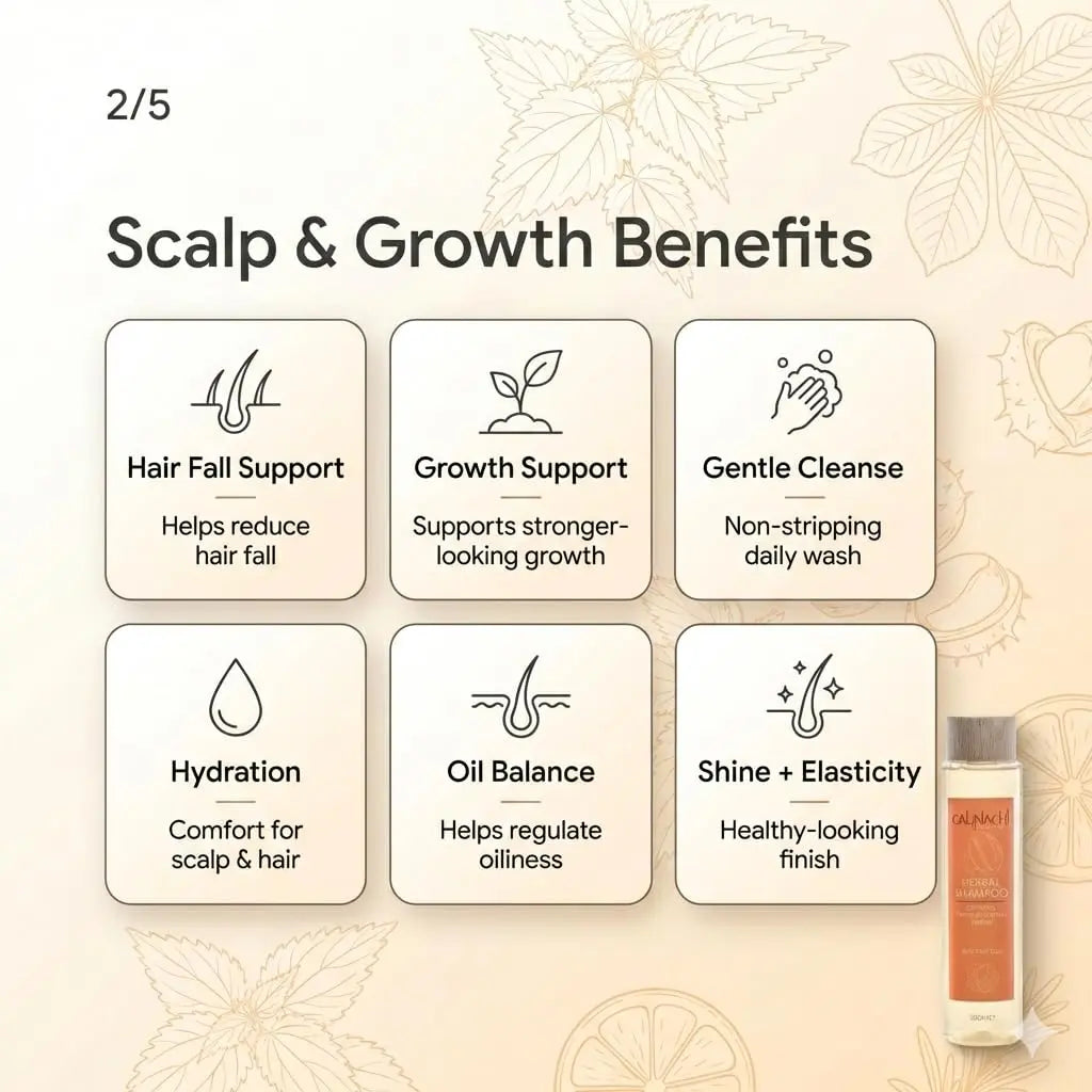Professional Anti-Hair Loss Shampoo | Herbal & Sulfate-Free | 300 ml