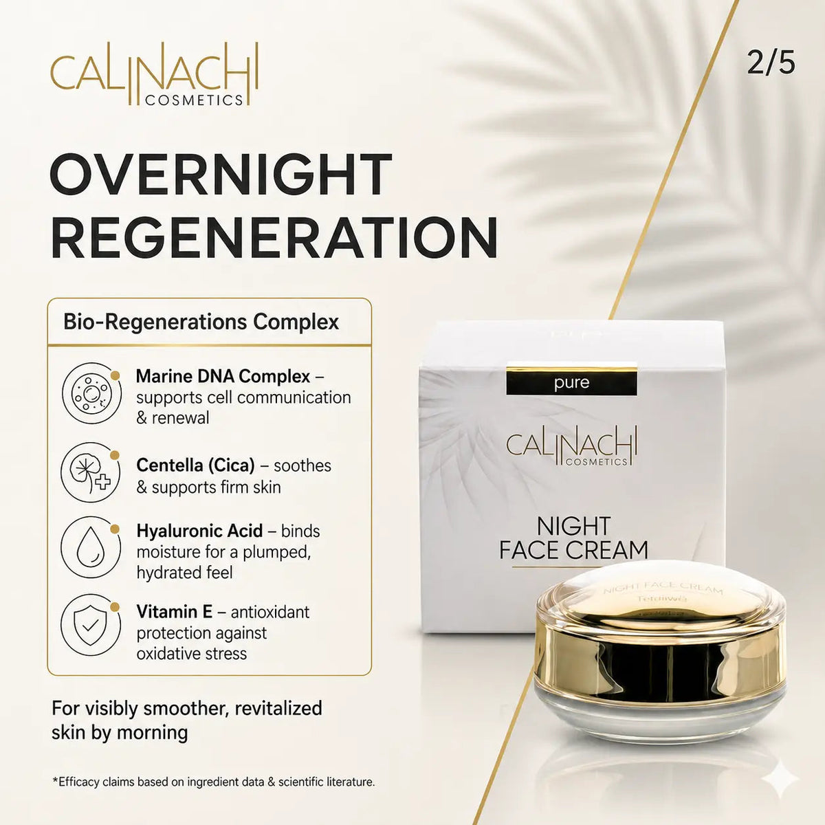 Professional Regenerating & Firming Night Cream | All Skin Types | 50 ml