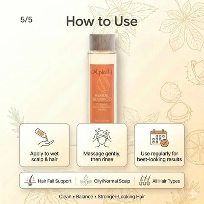 Professional Anti-Hair Loss Shampoo | Herbal & Sulfate-Free | 300 ml