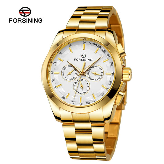 Forsining Fashion Casual Watch Men Mechanical Movement Automatic Watches  Otamatone Stainless Steel  Branded Digital