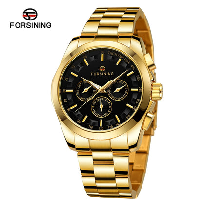 Forsining Fashion Casual Watch Men Mechanical Movement Automatic Watches  Otamatone Stainless Steel  Branded Digital