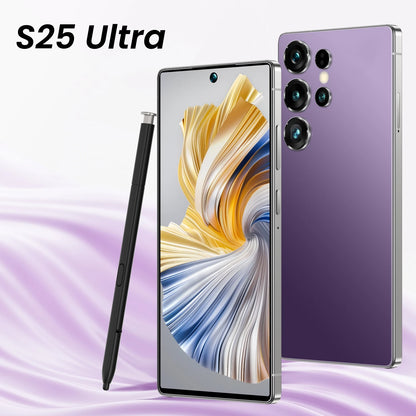 S25 Ultra 7.3" HD Screen Cell Phone 16GB+512GB Long Battery Life 108MP Camera