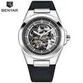 BENYAR 2024 New 40Mm Hollow Out Luminous Watch Casual Men's Automatic Mechanical Watch BY-5207