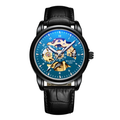 WLISTH 1007 Men Hollow Out Automatic Mechanical Watch High Quality Stainless Steel