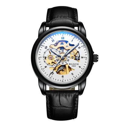 WLISTH 1007 Men Hollow Out Automatic Mechanical Watch High Quality Stainless Steel