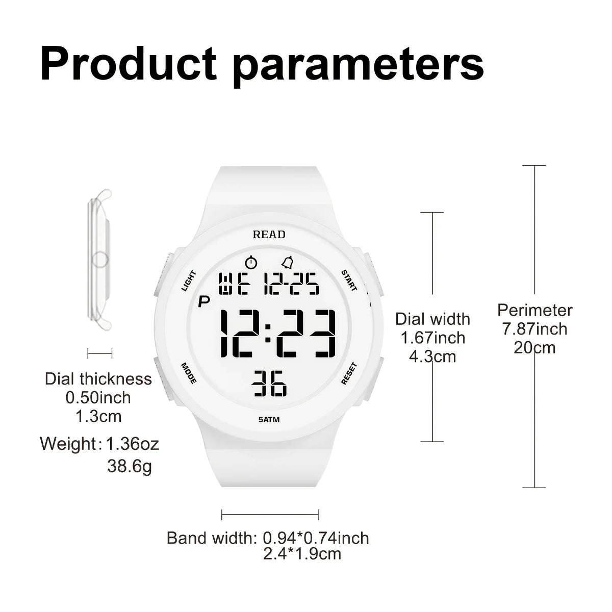 Watches for Women, Fashion Watch With High-Resolution LED Definition Display, Waterproof