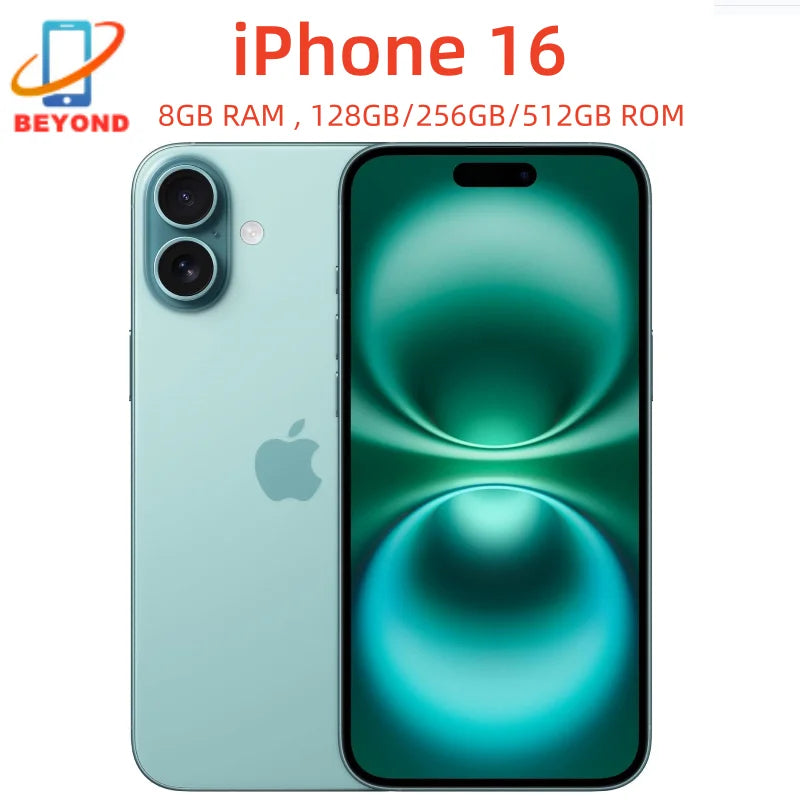 iPhone 16 Genuine 6.1" eSIM/Physical SIM Genuine ROM 128/256/512GB RAM 8GB 5G AI Cell Phone 98% New