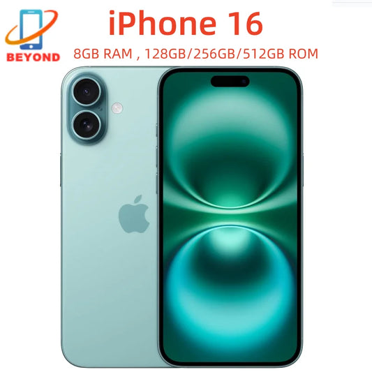 iPhone 16 Genuine 6.1" eSIM/Physical SIM Genuine ROM 128/256/512GB RAM 8GB 5G AI Cell Phone 98% New