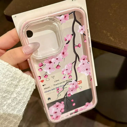 Candy Color Phone Case For iPhone 11 16 17 Pro Max 13 15 14 12 17 Air 17promax Soft TPU Transparent Flower Funda Cover