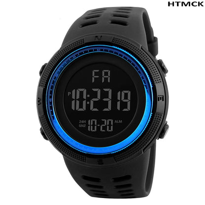 Men Digital Sports Watch Waterproof Casual Luminous Stopwatch Alarm Simple Army Watch for Running Climbing