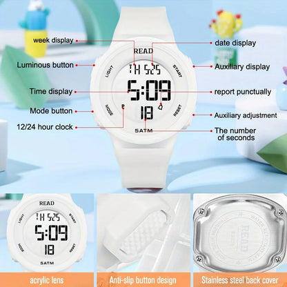 Watches for Women, Fashion Watch With High-Resolution LED Definition Display, Waterproof
