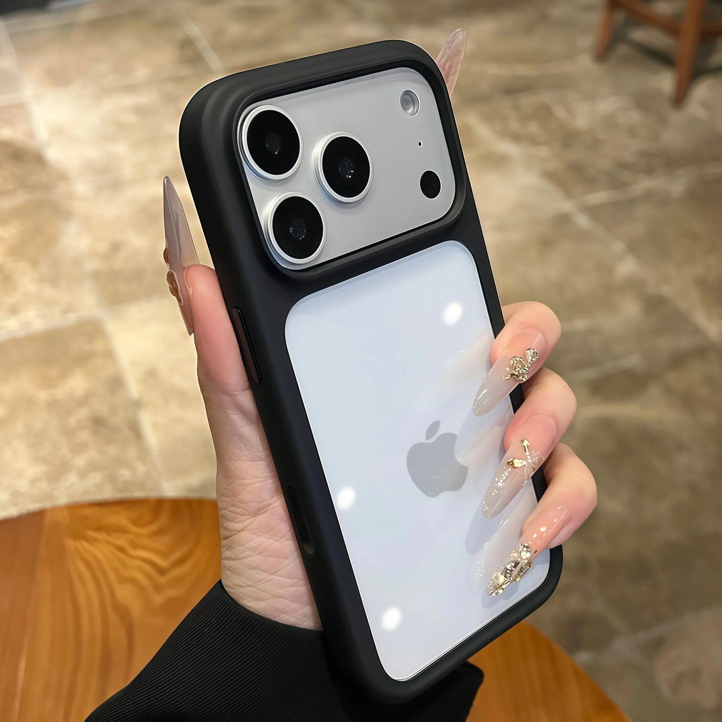 Luxury Advanced Silicone Soft Edge Transparent Case For iPhone 18 17 Pro 17 Pro Max