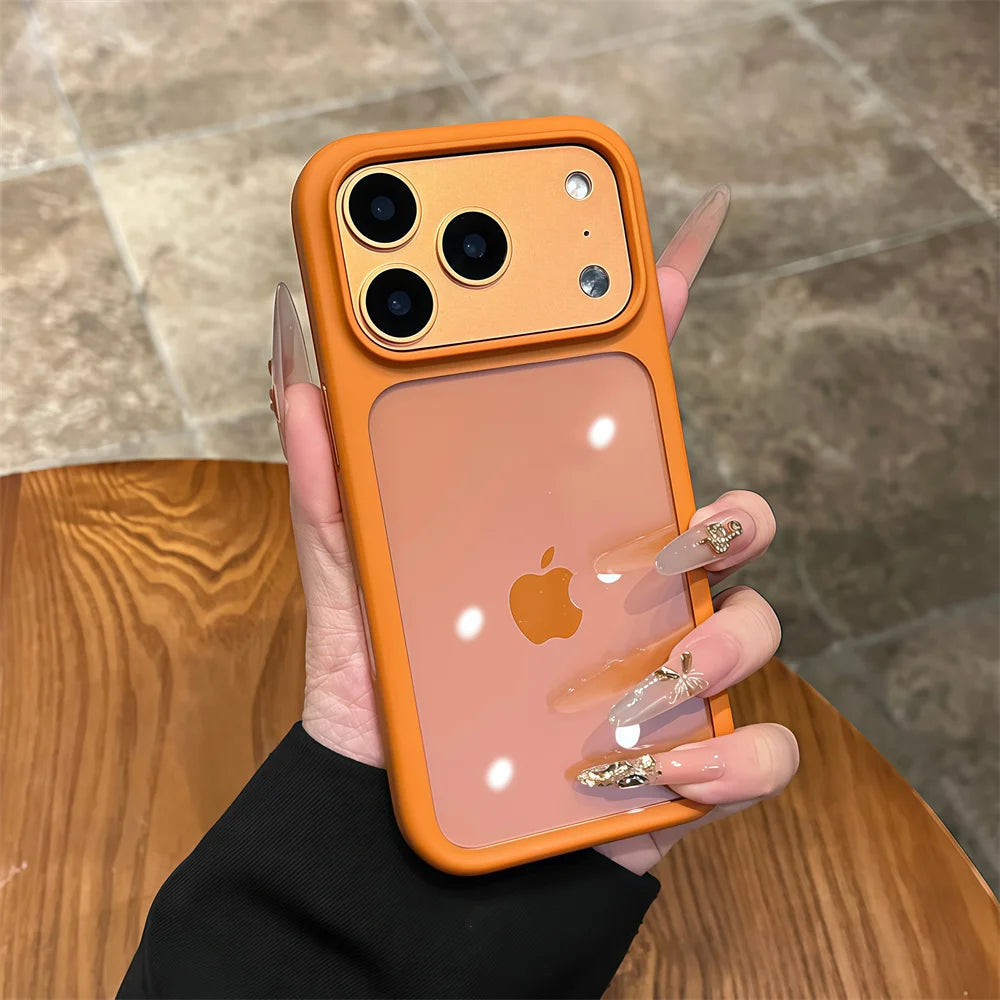 Luxury Advanced Silicone Soft Edge Transparent Case For iPhone 18 17 Pro 17 Pro Max