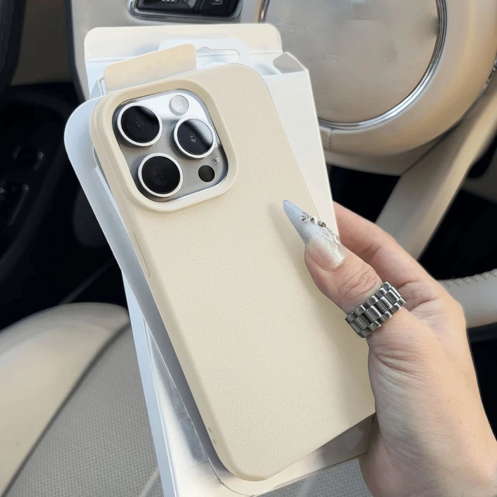 Leather Phone Case For iPhone 17 Pro Max 16 18 Pro Max 13 11 15 14 Plus 12 17 Air 17Promax Shockproof