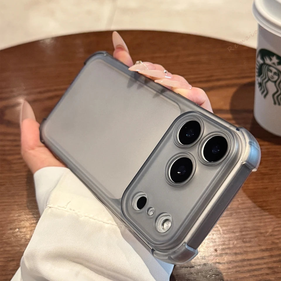Cute Matte Clear Phone Case for iPhone 17 Air 16E 14 15 16 11 12 13 Pro Max Plus X XS MAX XR