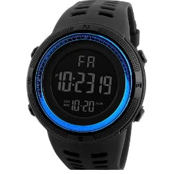 Men Digital Sports Watch Waterproof Casual Luminous Stopwatch Alarm Simple Army Watch for Running Climbing