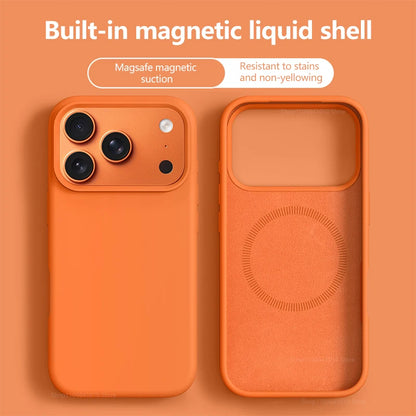 Original Magnetic Phone Case For iPhone 17 16 Pro Max Liquid Silicone Cases For iPhone17 16 Pro Max 17Pro Air